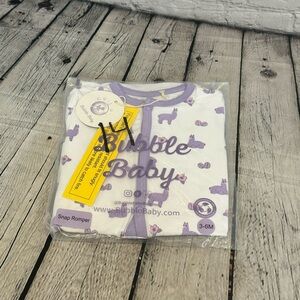 Bubble Baby llama Print Snap Romper